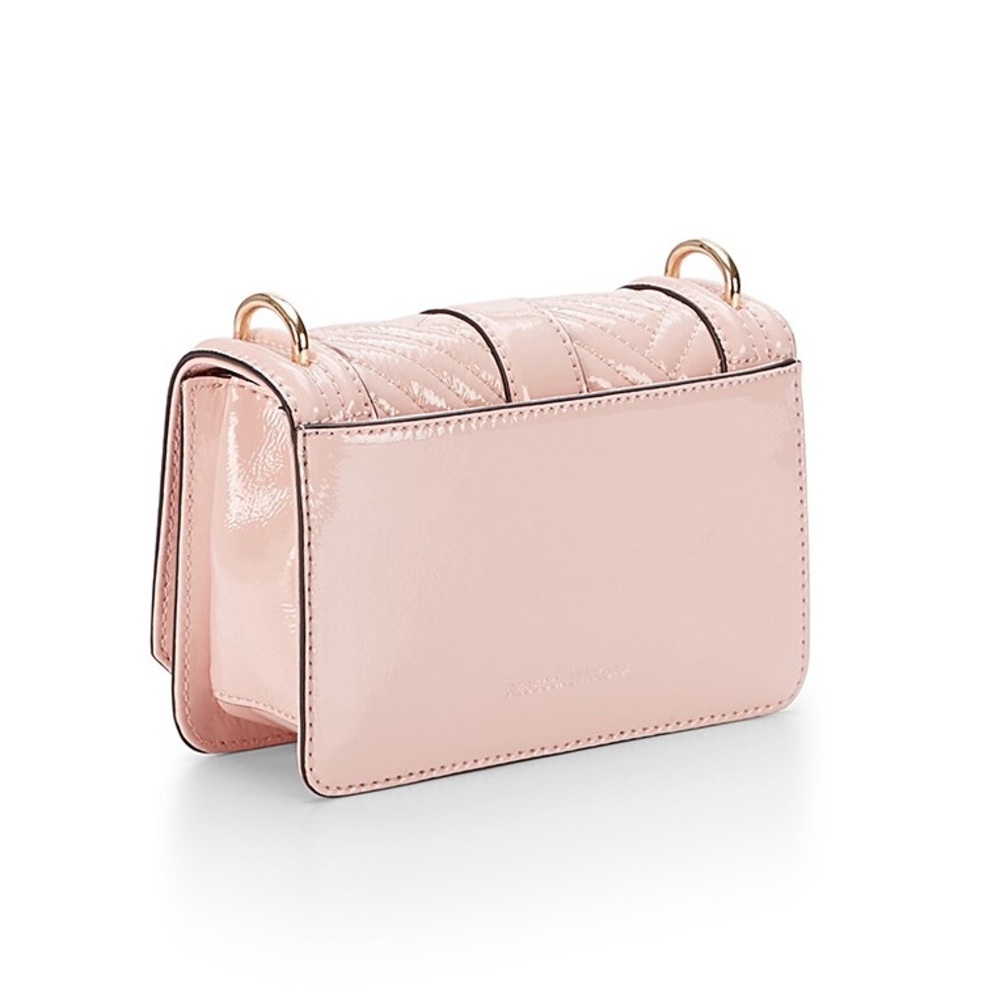 Rebecca Minkoff Quilted Clutch Crossbody Pink Mini - Picture 6 of 7